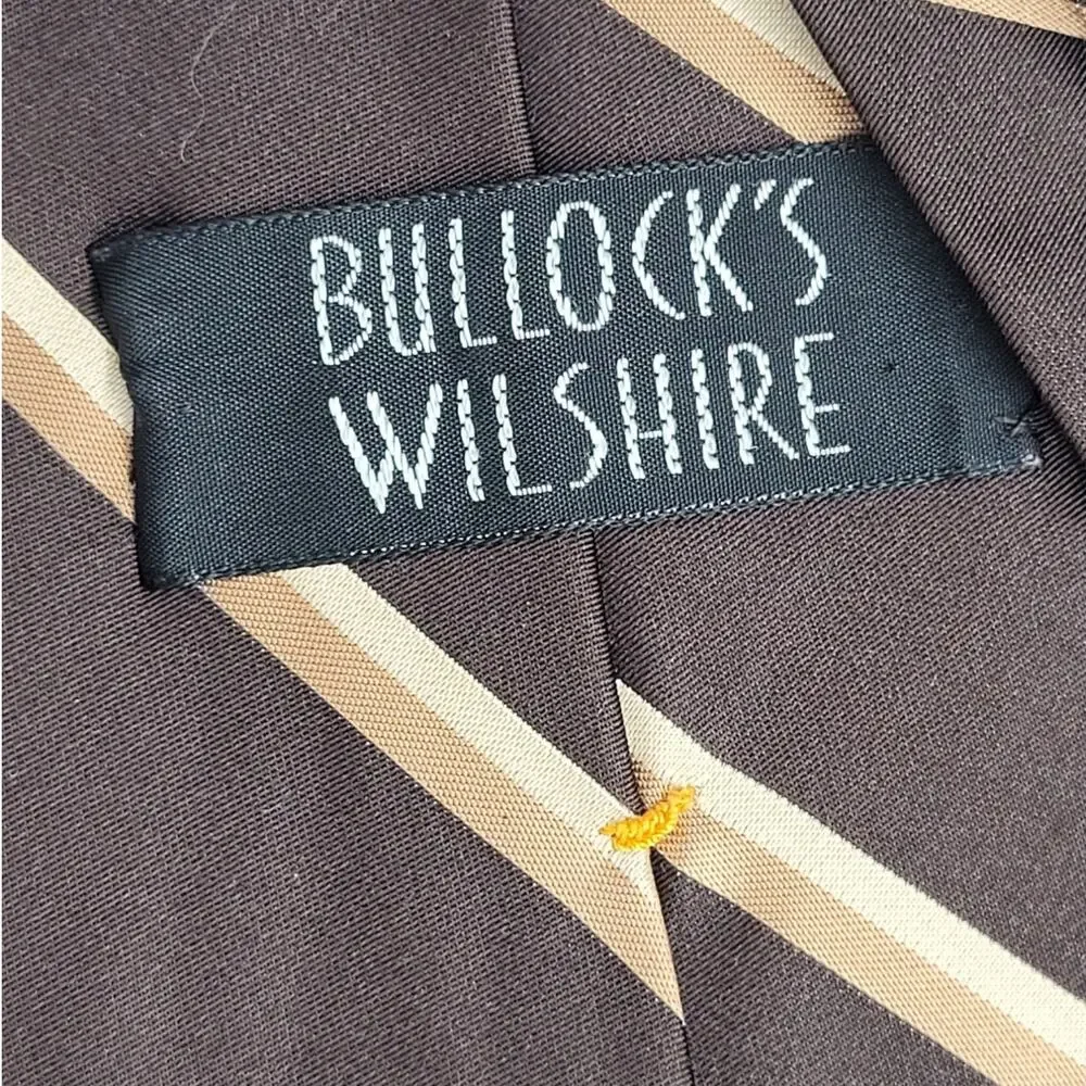 Don Loper Bullocks Wilshire Retro‎ Necktie Lot Classic Men's Vintage Pair